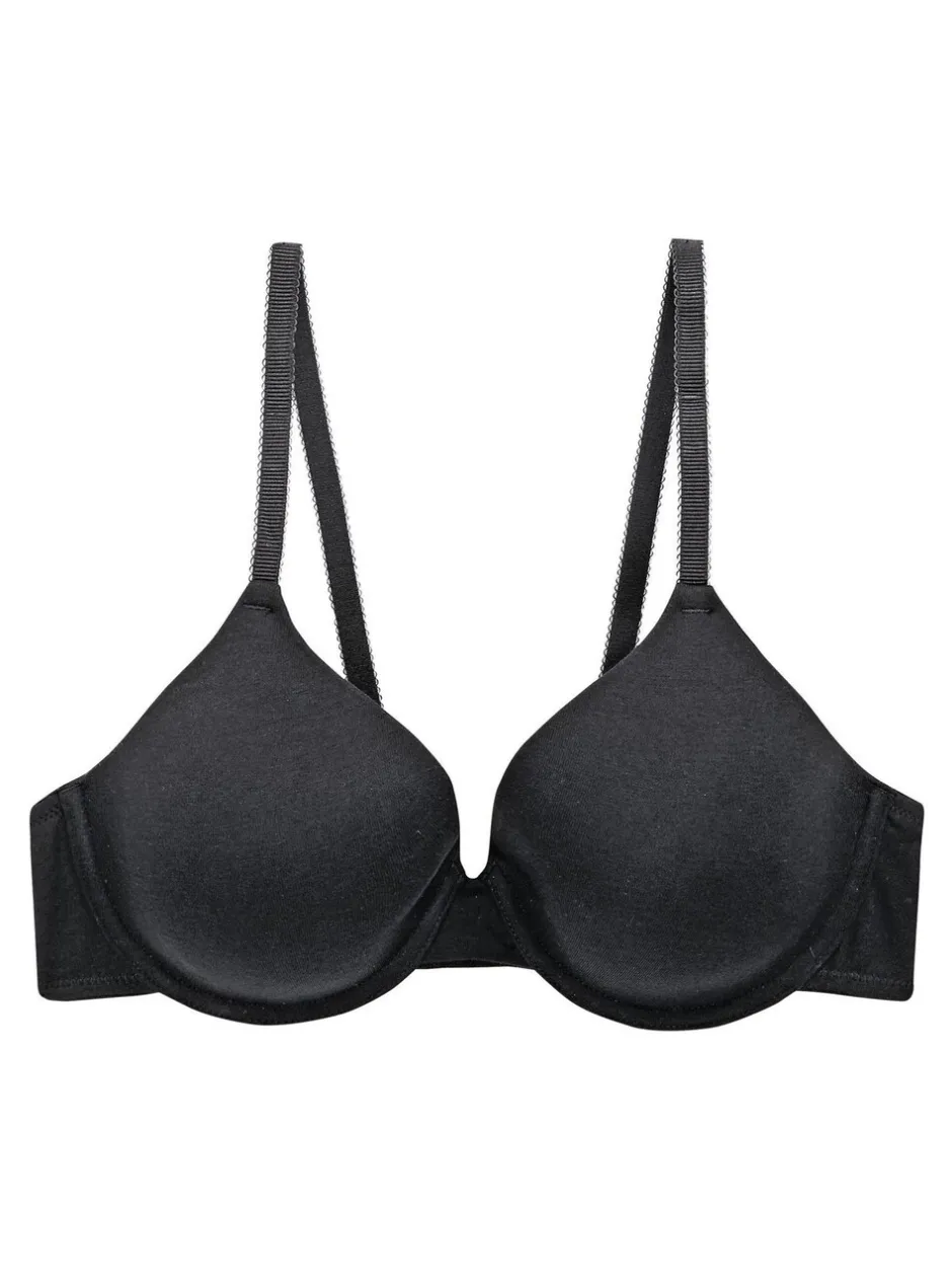 Beha's*Next Zwart/wit/pastelroze huidskleur - Katoenmix ultiem comfort beha's verpakking van 3