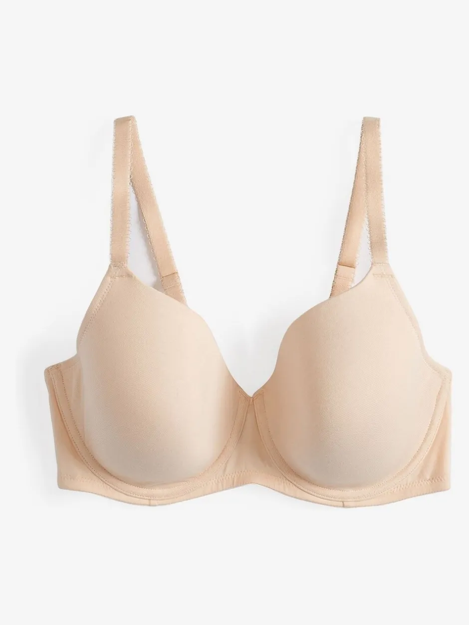 Beha's*Next Zwart/wit/pastelroze huidskleur - DD+ ultiem comfort beha's van katoenmix verpakking van 3