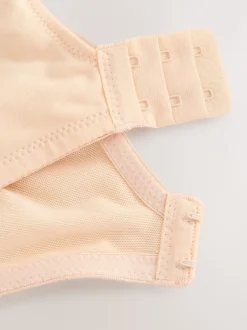 Beha's|Next Zwart/wit/pastelroze huidskleur - DD+ ultiem comfort beha's van katoenmix verpakking van 3