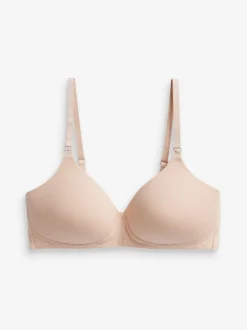 Beha's|Next Zwart/wit/pastelroze huidskleur - B-G verpakking van 3 ultiem comfortabele voedingsbeha's van katoenmix