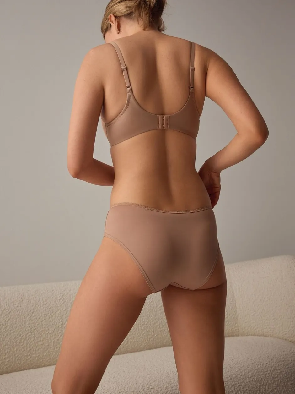 Onderbroeken*Next - Set van 5 slipjes van microvezels Zwart/wit/praline huidskleur