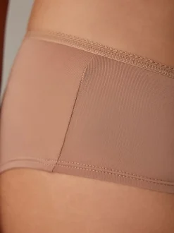 Onderbroeken*Next - Set van 5 slipjes van microvezels Zwart/wit/praline huidskleur