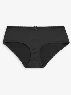 Onderbroeken*Next - Set van 5 slipjes van microvezels Zwart/wit/praline huidskleur