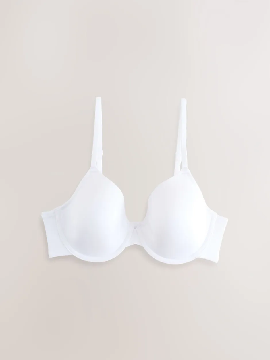 Beha's|Next Zwart/wit/praline huidskleur - A-E Ultimate Comfort Smoothing T-Shirt Beha's 3 Pak