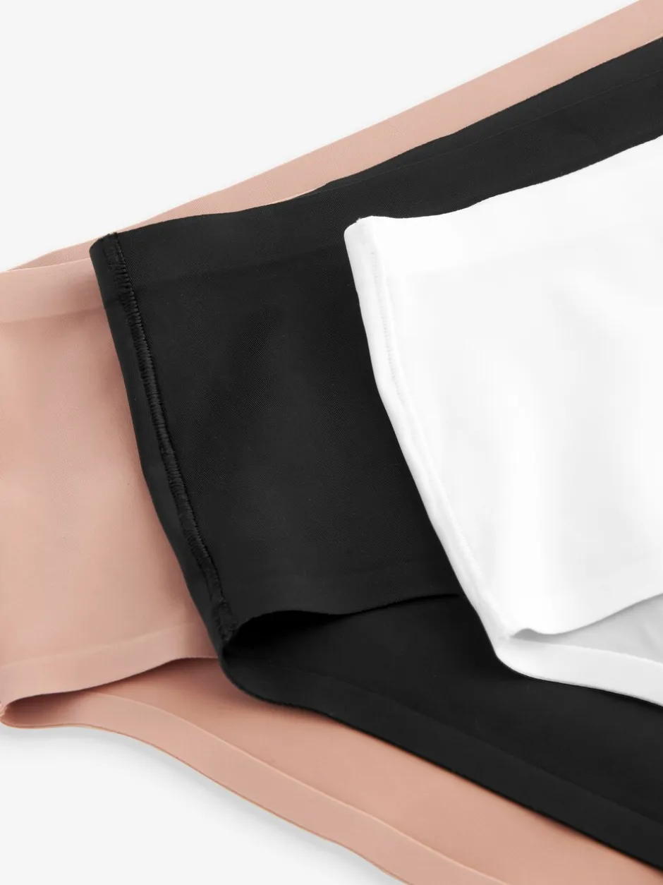 Onderbroeken*Next - Geen zichtbare onderbroeklijn comfortabele slips verpakking van 3 Zwart/wit/praline huidskleur
