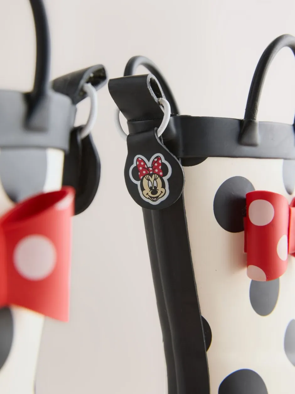 Laarzen|Next Zwart/wit/rood - Minnie Mouse Handle Wellies