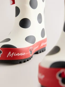 Laarzen|Next Zwart/wit/rood - Minnie Mouse Handle Wellies