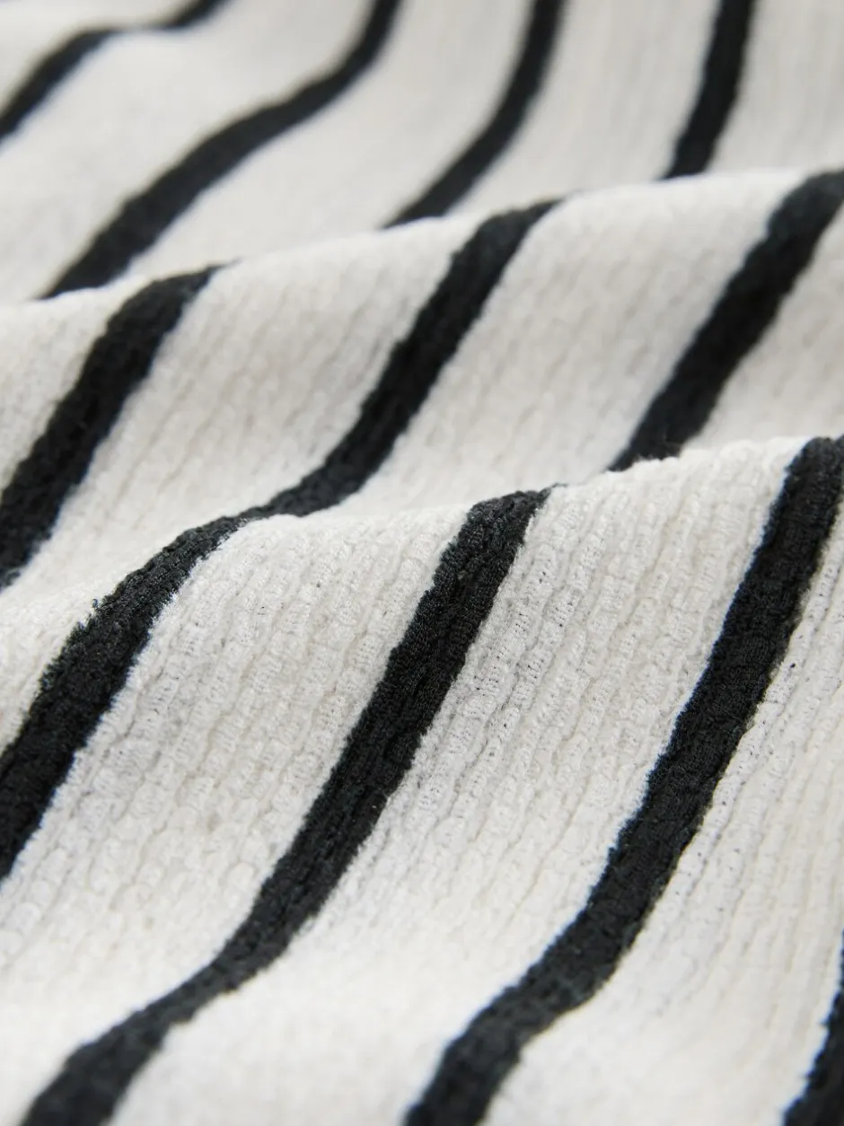 Shorts En Rokken*Next - Gekreukte shorts (3-16jr) Zwart-witte streep